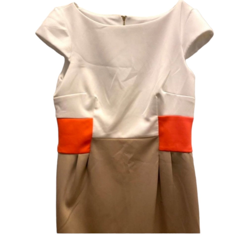 Sandra Darren color block dress 8